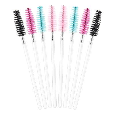 China Disposable Eyelash Brush Disposable Private Label Makeup Brush Detergent Mascara Wand With Plastic Tube for sale