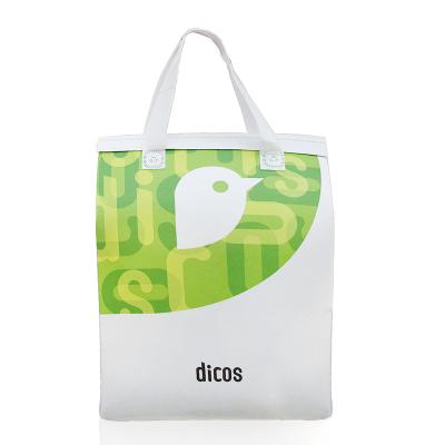 China Fashion Custom LOGO PP Laminated Print Cake Cooler Bag Cheap Price Heat Seal Non Woven Food Delivery Cooler Bag for sale