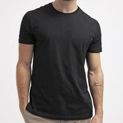 China Adult Slim White Fit T Black Pima Cotton Anti-pilling Fitted Mens T-shirts for sale