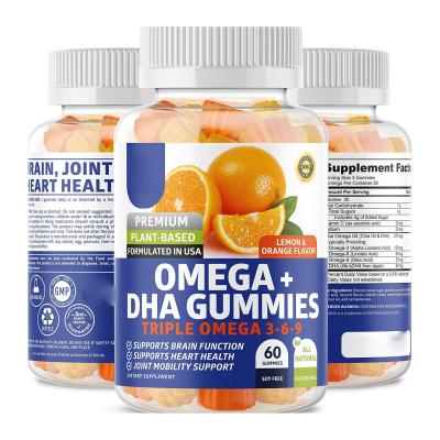 China immune & Anti-Fatigue Gummies Omega 3 Fish Oil Chewable Supplement 60 Gummies with DHA & EPA Omega 3 Fish Oil 30 Day Supply for sale