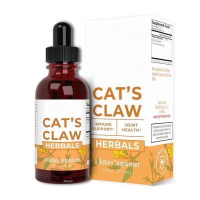 China Health Protects Private Packing Cat's Claw Uncaria Tomentosa Tincture Drops Organic Liquid Extract Promoting Immunity Muscle and Joint Wellbeing for sale