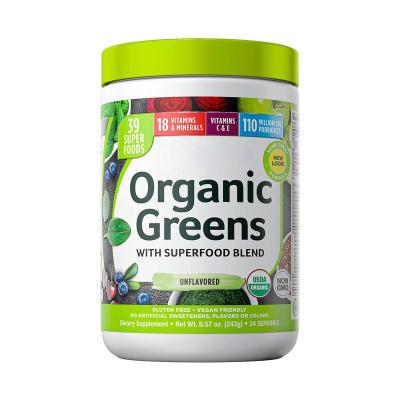 China Energy and Detox Private Label Greens Powder Smoothie Mix Purely Inspired Organic Greens Powder Super Superfood Greens Powder for sale