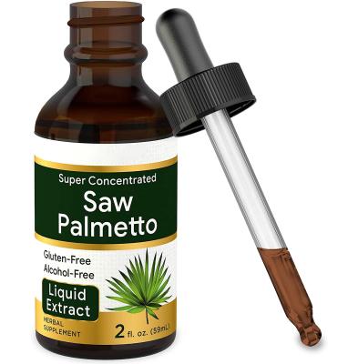 China immune & Anti-Fatigue Private Label Liquid Saw Palmetto Extract 2 Ounce Vegeterian Non-GMO Gluten Free Alcohol Herb Supplement for sale