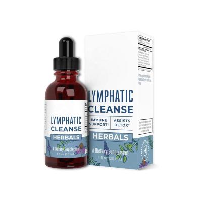 China immune & Anti-Fatigue Private Label Lymphatic Drops Blend Lymphatic Support With Red Root Bark Echinacea & Elderberry Supplement Provides Antioxidants for sale