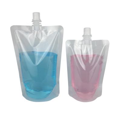 China 50/500/1000ml Stand White Spout Pouch Bag Wine Sauce Moisture Proof Leak Proof for sale