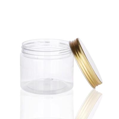 China Widespread Use/Food Grade/Refillable Skin Care Plastic Clear Plastic Wide Mouth Cream Jar PET Packing Plastic Jar for sale