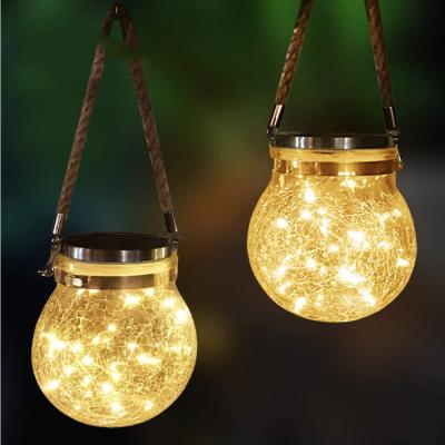 China Solar Bottle Patio Garden Lanterns Light Waterproof Wedding Mason Jar Solar Lights, Warm Solar Split Glass Bottle Jar Light for sale