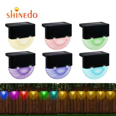 China New Solar Garden Step Stairs Deck Waterproof Garden RGB Lights Solar Fence Light For Outdoor for sale