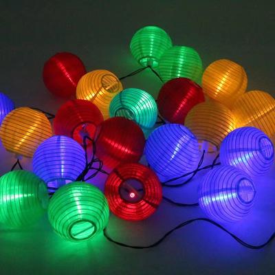 China 10 Colored Lanterns Lantern String Lights Waterproof Indoor Outdoor Decorative-String Lights Multicolor for Patio Garden Wedding Party Camping for sale