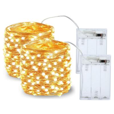 China Waterproof LED Fairy Lights With Copper Wire Battery Operated String Light For Christmas for sale