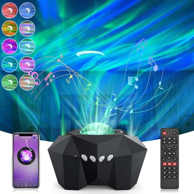 China USB Switch Night Light Aurora Romantic Starry Night Light Remote Control Multicolor Led Music Speaker Star Projector for sale