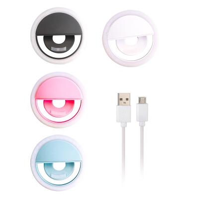 China Portable Clip On 36 Highlight LED Make Up Smartphone Selfie Ring Light For Cell Phone for sale