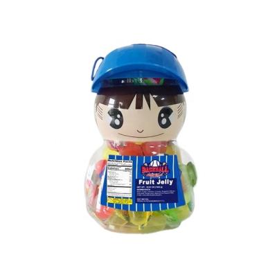 China Low Fat Delicious Jelly Candy Fruit Drops Jelly Baseball Boy Delicious Jelly Candy for sale