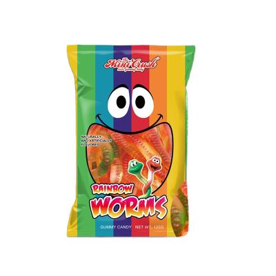 China Natural Soft Jelly Candy, Vegan Worm Gummy Candy for sale