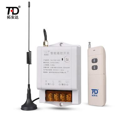 China 315/433Mhz 1 Channel AC220V RF Auto Learning Code Receiver Remote Control Radio Remote Controller for sale