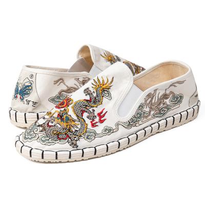 China New Arrival Flat Women's Shoes Flat Sports Shoes For Women Embroidery Flat Shoes for sale