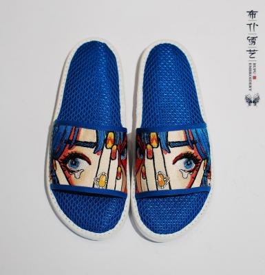 China Fashion Trend Bedroom Comfortable Women's Slippers Premium Quality Embroidery Cotton Slippers Cloth Shoes for sale