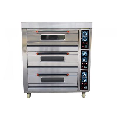 China High Efficiency 16 Tray Deck Oven Commercial Equipment Baking 4 Deck 16 Tray Baking Oven Gas Bakery Oven Prices for sale