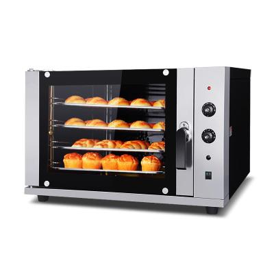 China Oven 60l Small Tray Size Electric Oven Price 4-Pans, Pie Bread High Efficiency Convection Baking Oven for sale