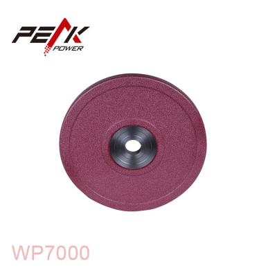 China Colorful Shiny Shiny Bursting PU Dumbbell PU Weightlifting Plate with Fitness Power Cross Training for sale