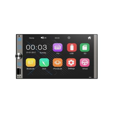 China Manufacturers OBD2 Supply 7 Inch Double DIN MP5 Full Touch Radio Car Stereo Player With USB SD Connection for sale