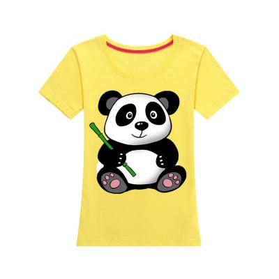 China Anti-wrinkle custom plus size crew neck 100% cotton women's panda digital printing t-shirt for sale