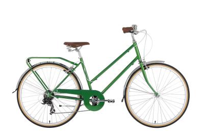 China High End Army Green Ladies  Urban Style Bicycle With Riser Handbar for sale