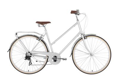 China High End White Ladies City Style Commuter Bicycle With Riser Handbar for sale