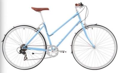 China High End Blue Frame Ladies City Style Commuter Bicycle With Riser Handbar for sale