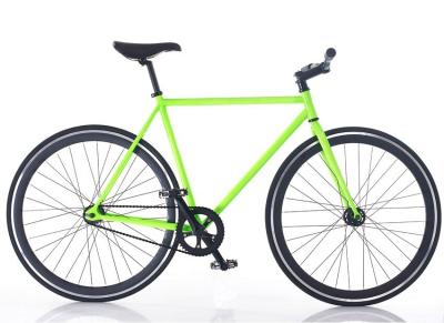 China Light Green 54cm/58cm / 60cm Alloy Frame Fixed Gear Bikes With Flip Flop Hubs for sale