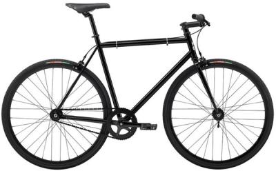 China Stylish 52cm / 54cm Fixed Gear Bikes , All Black 700C Fixie Bicycles for sale