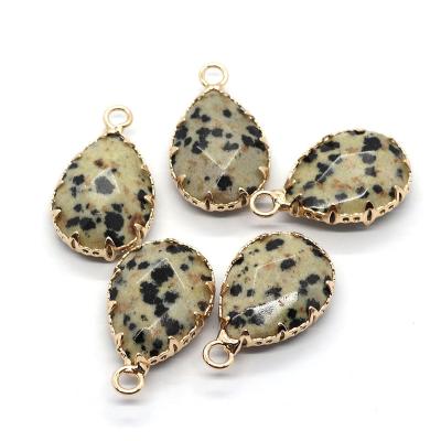 China Other Natural Stone Faceted Amethysts Pendants Water Drop Shape Charms For Jewelry Making Diy Earring Necklace Accessories Size14x23m for sale