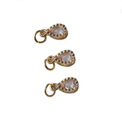 China CLASSIC Alloy Gold Silver Color Rhinestone Hearts Charms For Love DIY Necklaces Earrings Charm Jewelry Making Accessories for sale