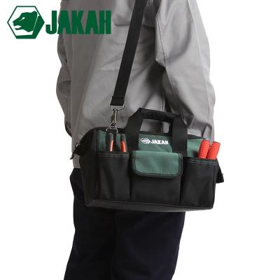 China Large Opening Mouth 600D Door Carrier Network Electrician Duty Waterproof Durable Beavy Repairman Electrician Bag Tool for sale