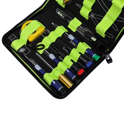 China Foldable Heavy duty 1680D portable utility electrical tool kit bag briefcase folding tool carrier tool storage electrician for sale