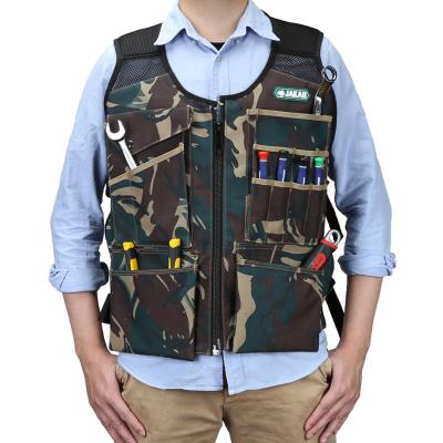 China Waterproof Breathable Work Tool Vest With Canvas Lining Multi Pockets 100% Cotton for sale