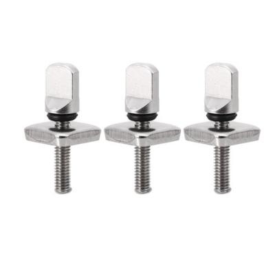 China Heavy Industry Stainless Steel 2PCS/3PCS Longboard Fin Tool Free Screws And Plate No Tool Surfboard Screws for sale