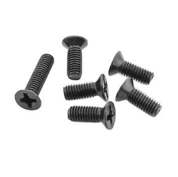 China Industry M1.4 M1.6 M2 M2.5 M3 Screws Cuntersunk Black Flat Head Screw Computer Cross Drive Steel for sale