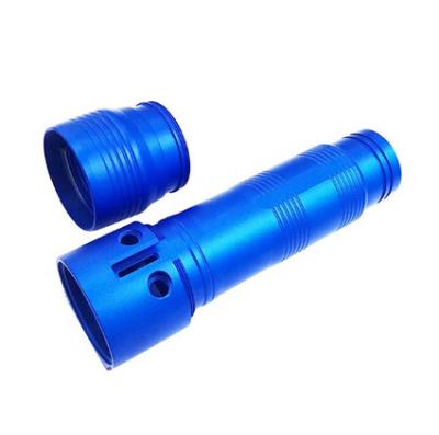 China Industry OEM ODM LED Aluminum Flashlight Casing CNC Machining Flashlight Parts for sale