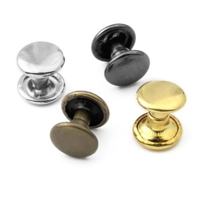 China Industry Double Sided Rivet Metal Bag Sandals Decorative Round Button for sale