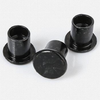 China Industry Semi Tubular Flat Head Rivets Black Galvanized Rivets On Black Helmets Carbon Steel Rivets for sale