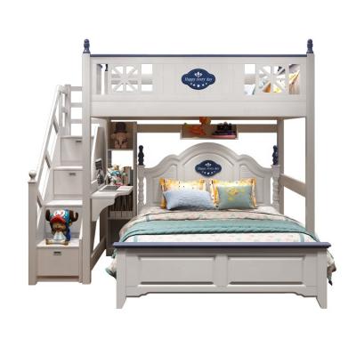 China Modern Children's Bedroom Furniture Wooden Bunk Bed Bed Solid Wood Multi-Function Combination Children's Bed Storage for sale