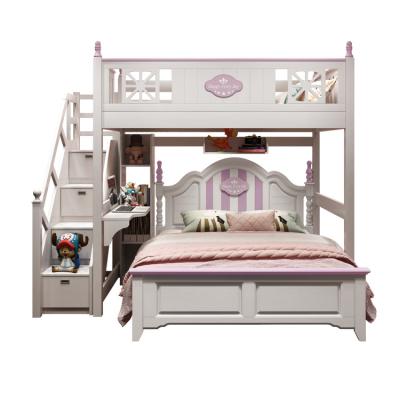 China Modern Children's Bedroom Furniture Wooden Bunk Bed Address Combination Solid Wood Multi-Function Children's Bed Storage for sale