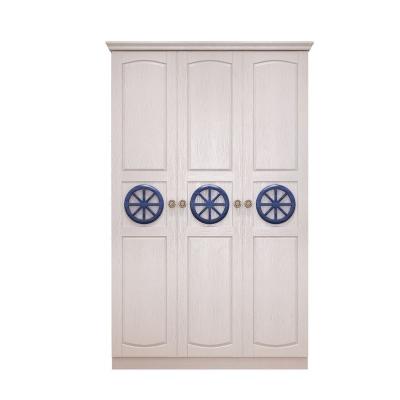 China All Bedroom Furniture Locker Cabinet 2 Door 3 Door White Solid Wood Solid Wood Kids Wardrobe for sale