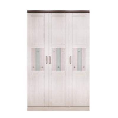 China All Hot Selling Simple Design Solid Wood Kids Wardrobes Modern Bedroom Furniture Solid Wood 3 Door Wardrobe for sale