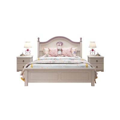 China All Space Saving High Quality Delicate Design Solid Wood Bedroom Furniture Solid Wood Bed With Storage for sale