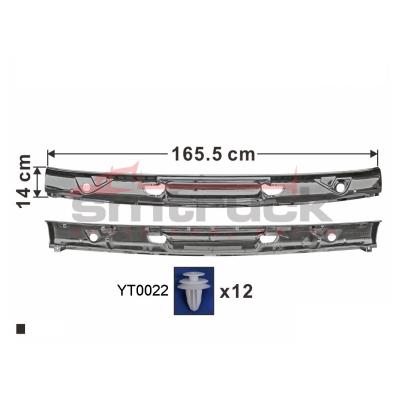 China TRUCK BODY PARTS HNM03-110C MEGA RANGER WIPER PANEL HINO 500 PRO (10.5T) CHROME FOR HINO for sale