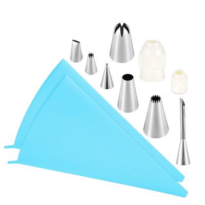 China Sustainable Baking Tools 11pcs Cake Decorating Set Cake Nozzles for sale