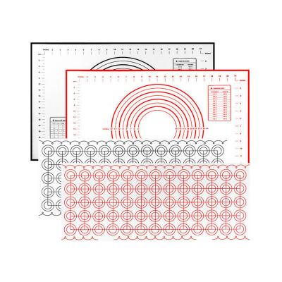 China Sustainable Food Grade Macaroon Cake Tools Pastry Mat Silicone Baking Mat for sale