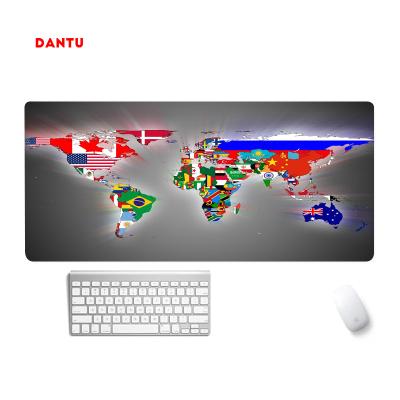 China Gaming Dantu China Factory Good Price Non-Slip Mouse Pad Customized Computer Game World Map Xxl Mouse And Keyboard Pad for sale